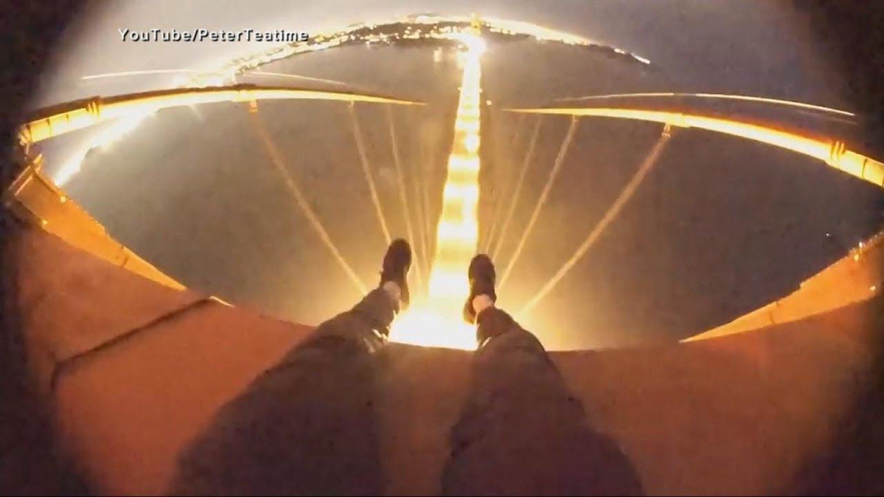 2 daredevils sued after Golden Gate Bridge stunt