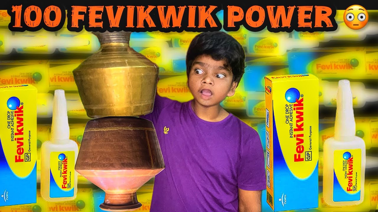 100 Fevikwik power 😳 Shocking results  | Arun Karthick |