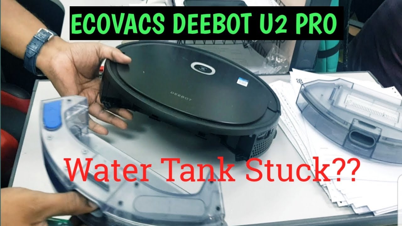 Застрял резервуар для воды Deebot U2 Pro. Как его извлечь...