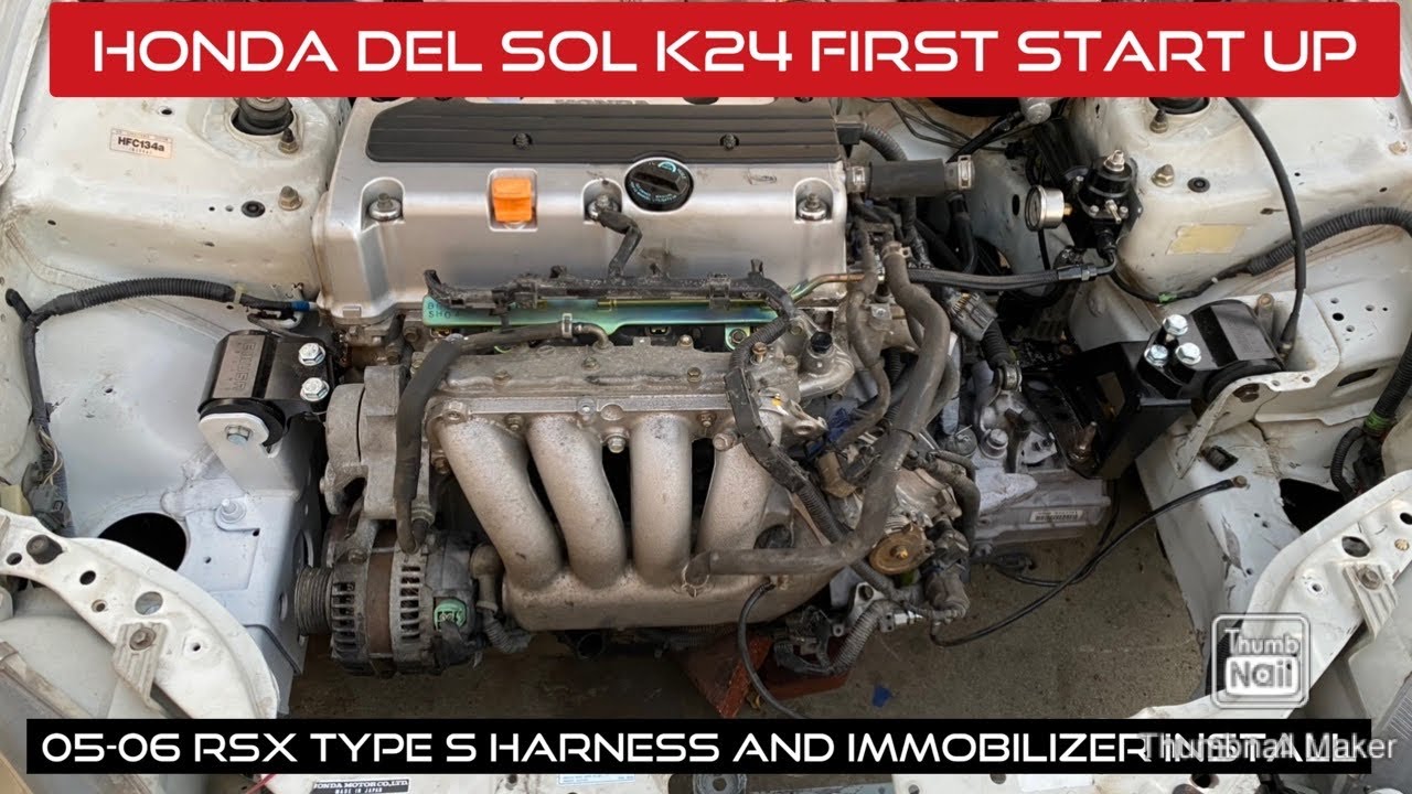 Honda del sol k24 swap часть 5