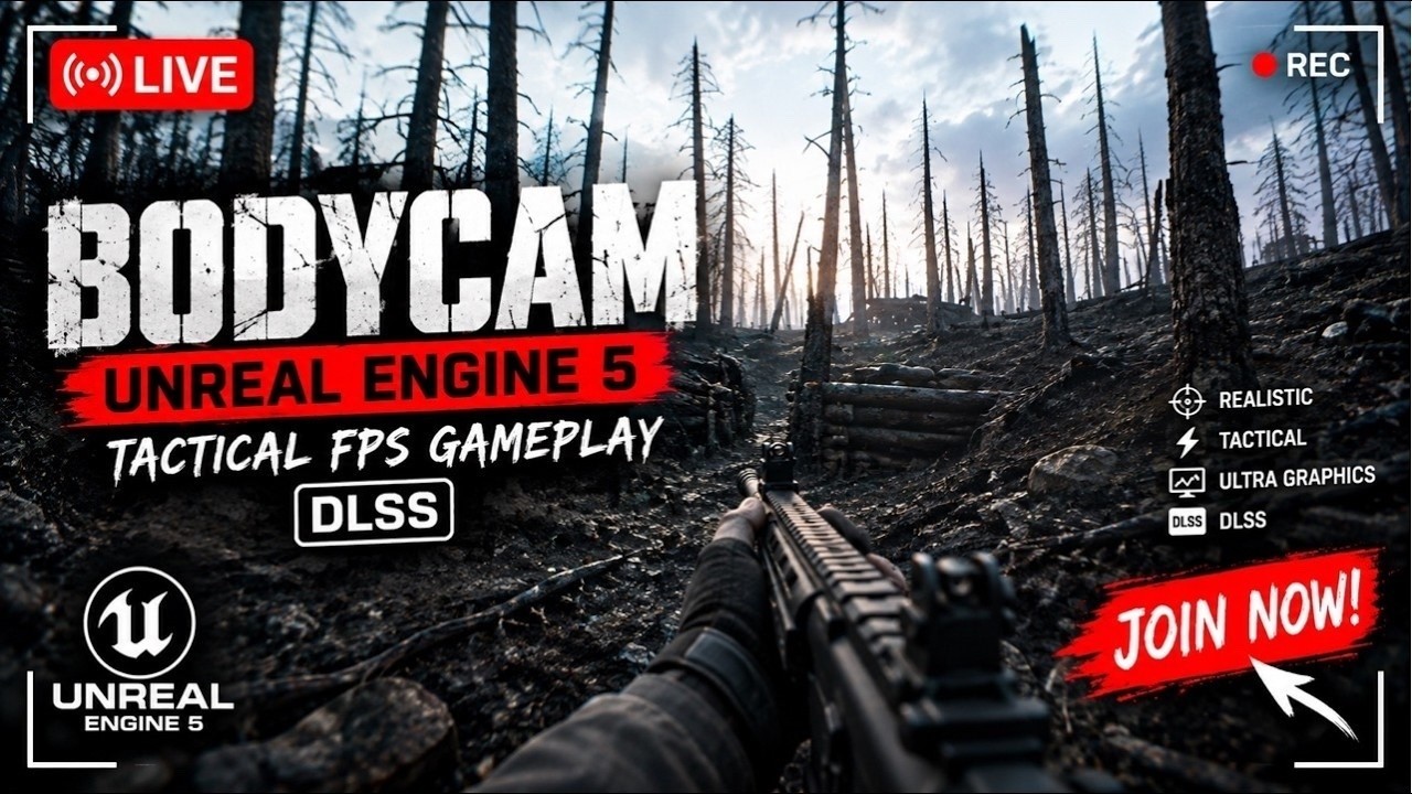 BODYCAM Live Stream | Unreal Engine 5 Tactical FPS Gameplay DLSS