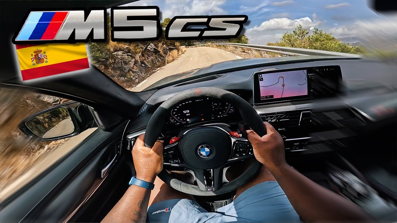 CRAZY BMW M5 cs GETS RIPPED IN SPAIN