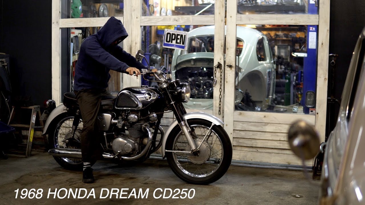 HONDA DREAM CD250 CB250 CB72に嫉妬したのでタイヤ交換する。／change tires　＃ホンダ＃旧車#ガレージ