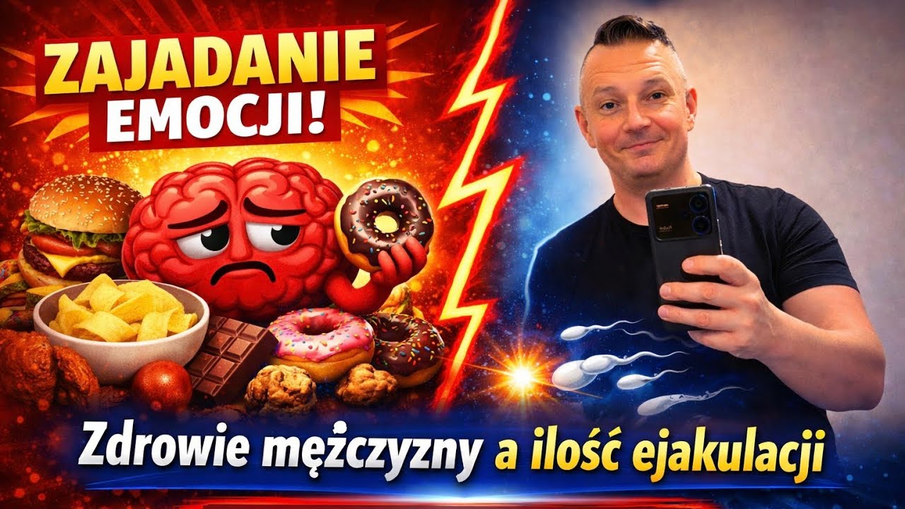 Zajadanie emocji. Zdrowie mężczyzny a ilość ejakulacji. Okiem psychodietetyka.