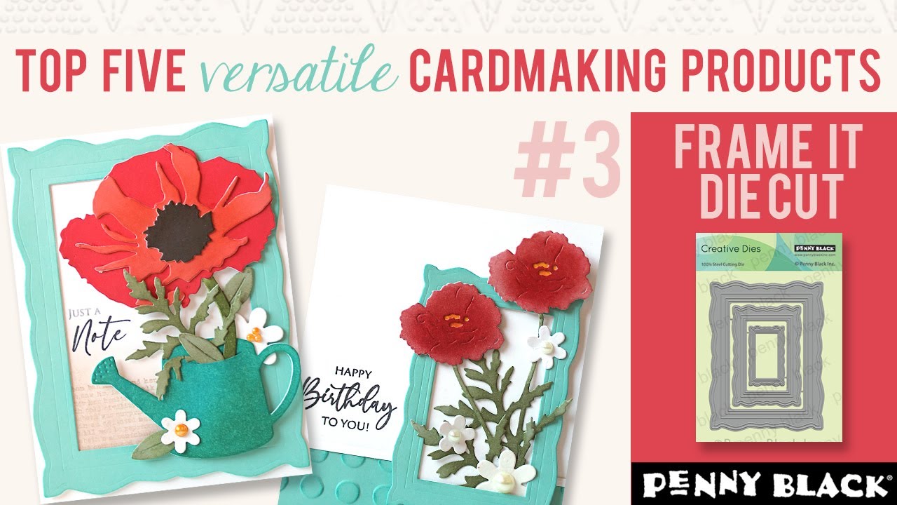 TOP FIVE Versatile Cardmaking Products |  #3 Frame It Die Cut | + Stashbusting Floral Dies