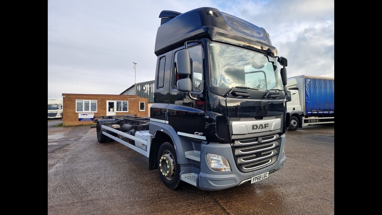 Daf CF 230, 2019, 24ft Abel Demount System or Cab Chassis Truck, 18 Ton, 364000 Kms, Euro 6