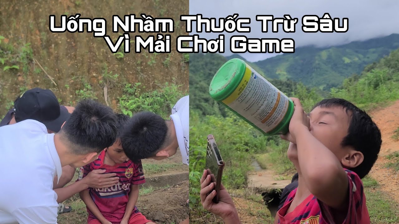 Mải Chơi Game Cọp Kè Uống Nhầm Thuốc Sâu