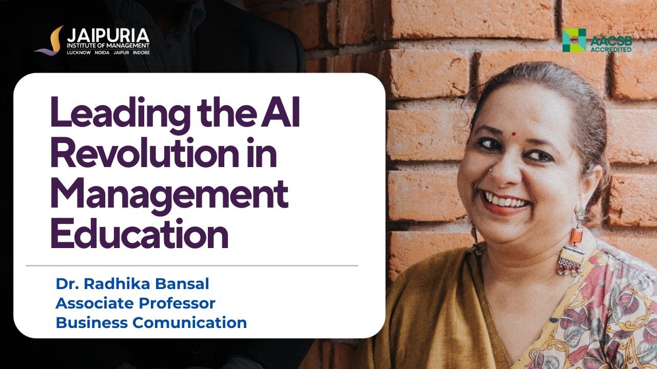 How Jaipuria Institute is Leading the AI Revolution in Management Education | Faculty Insights