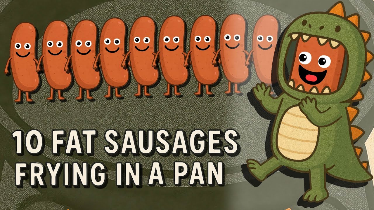 10 Fat Sausages Frying in a Pan | Children's Song | The Nursery Channel