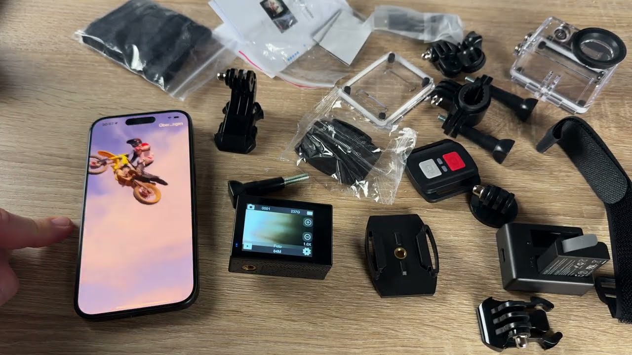 Speed 20 Action Camera 4K 60FPS Underwater Camera Waterproof Camera overview unboxing & instructions