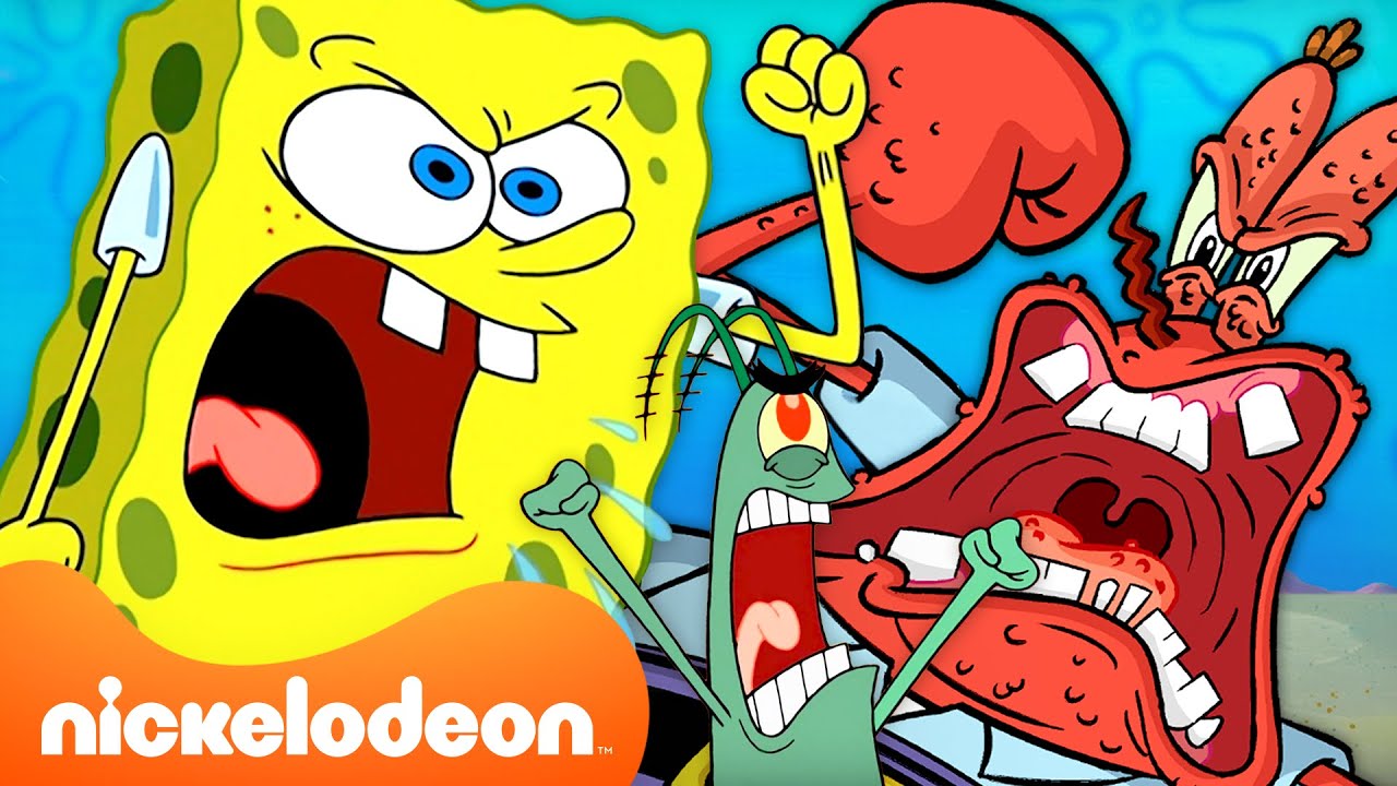 SpongeBob ANGRIEST Moments! 😡 | SpongeBob SquarePants | Nickelodeon UK