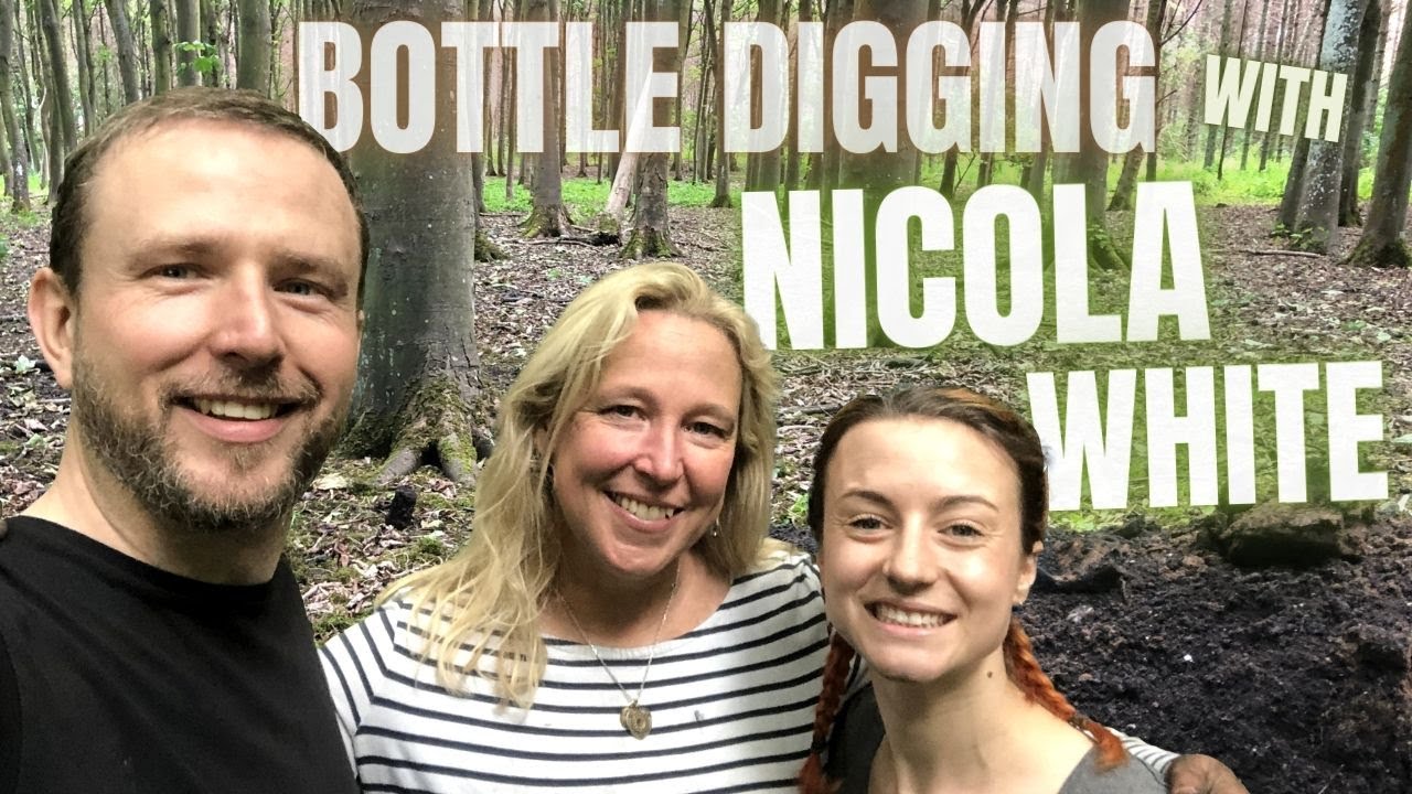 Bottle Digging with Nicola White - Tideline Art. Rare Finds! Scotland, Fife, Near Edinburgh - Ep 78