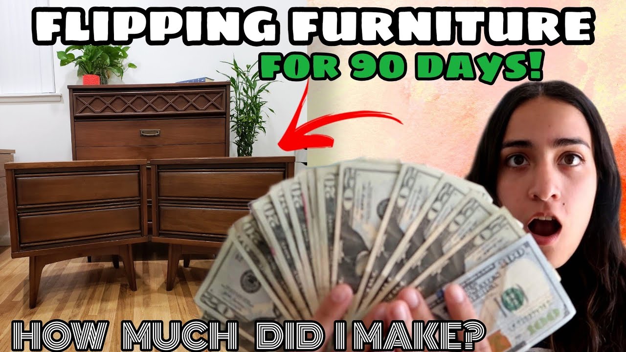 How Much Did I Make Flipping Furniture in 90 Days On Facebook Market Place? - Side Hustle