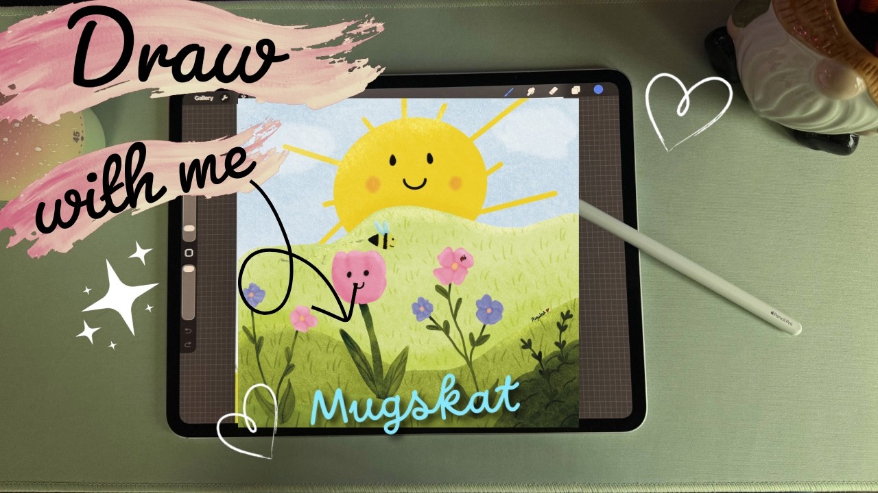 Draw A Sunny Day| Relaxing Procreate Session for Beginners