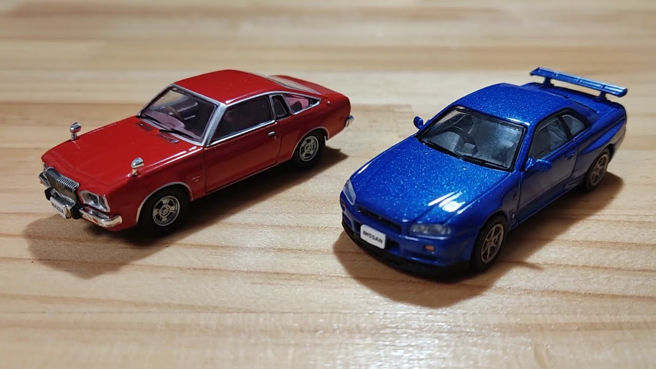 デアゴスティーニ　日本の名車コレクション　26号　マツダ　コスモAP　27号　日産　SKYLINE　GT-R（R34）