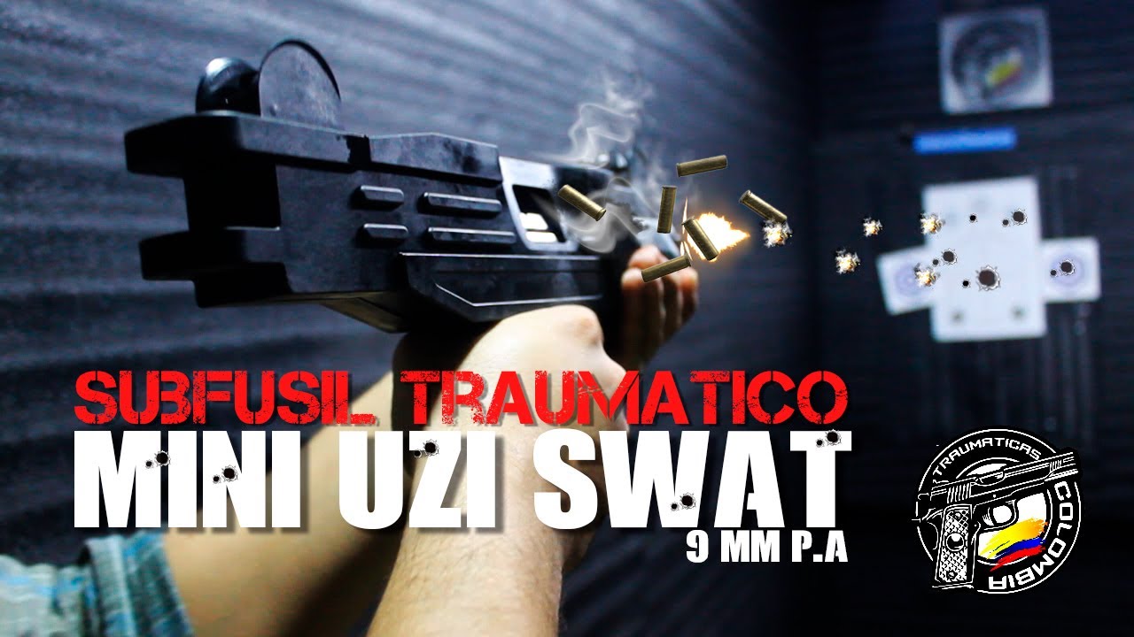 BLOW MINI UZI SWAT PRUEBA DE DISPARO SUBFUSIL TRAUMATICO