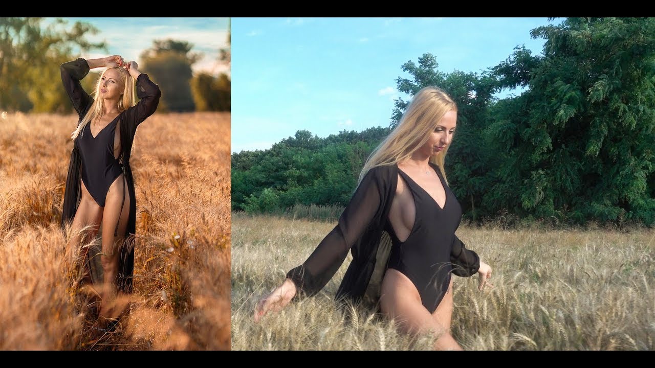 Wheat field  photoshoot   used Canon eos  R  with godox ad400