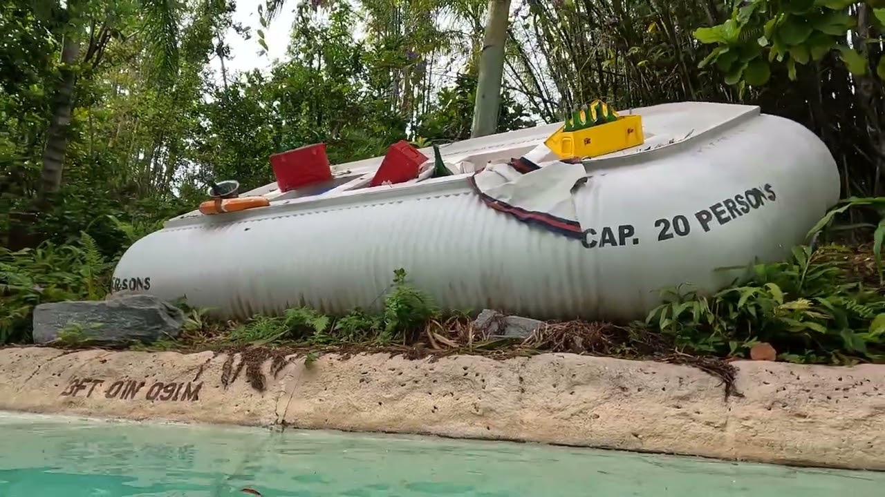 Castaway Creek Lazy River at Typhoon Lagoon in 4K--April 2024