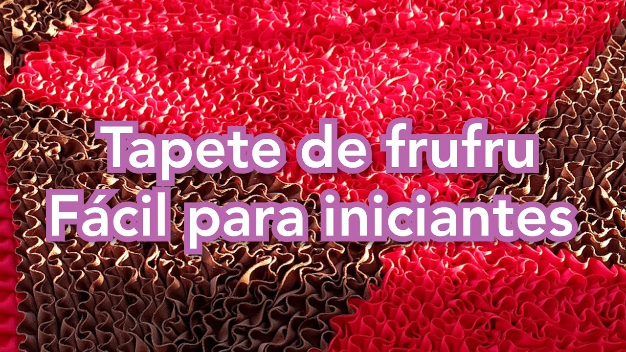 como fazer um tapete de frufru simples e chic /tapete para iniciantes!