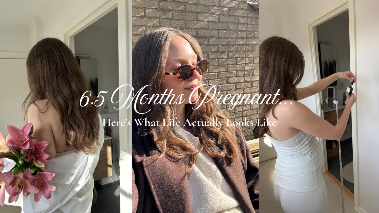 Come spend a few slow days with me at 6.5 months pregnant 🤍