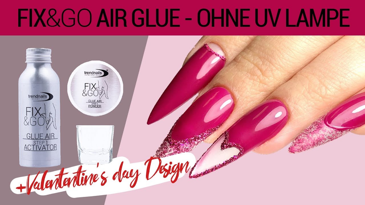 Nagelverlängerung in 45 Minuten ohne UV Lampe // FIX&GO Air Glue Anleitung