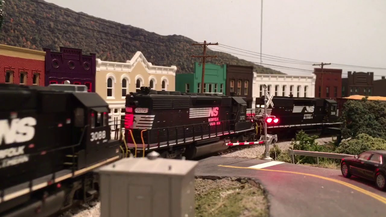 Custom HO Scale Locomotives and Freight Cars on the Layout