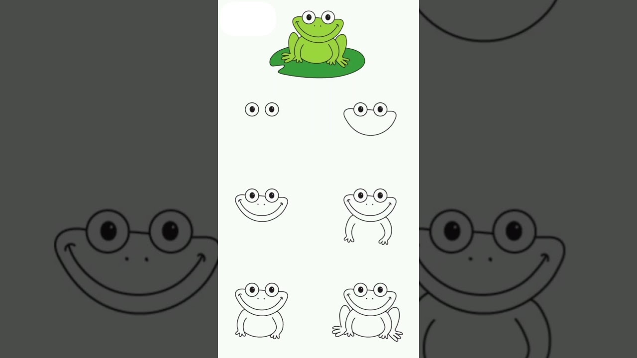 How to draw a frog 🐸 | Step by step drawing tutorial | Drawing lessons for beginners #drawing #art
