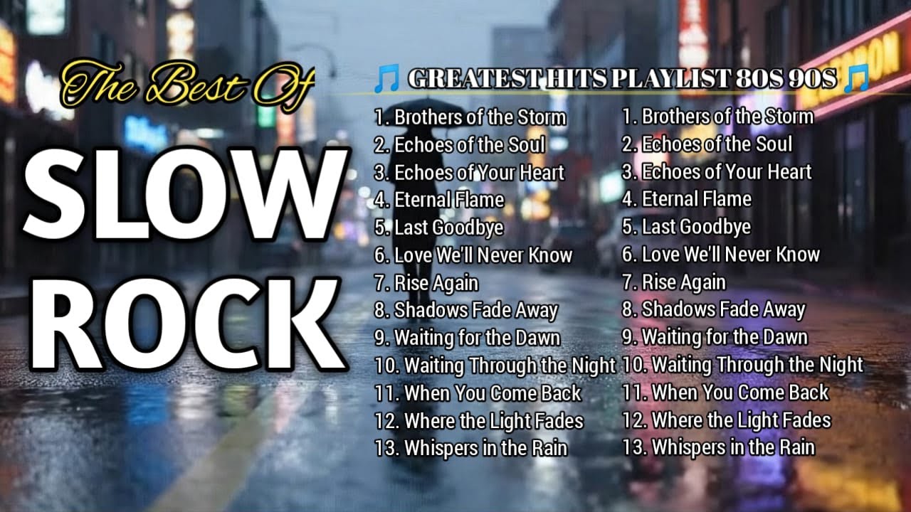 🎸 Live &ndash; Slow Rock Love Songs 80s & 90s | Relax, Chill & Enjoy the Vibes