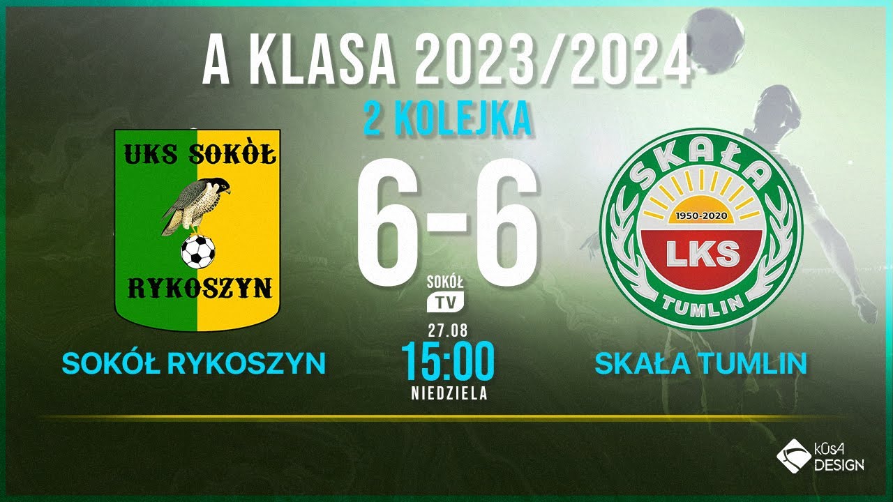 Sokół Rykoszyn - Skała Tumlin kolejka 2 sezon 2023/2024