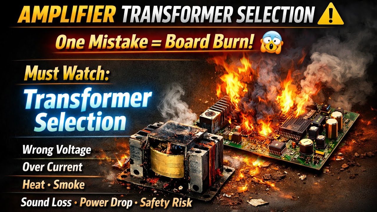 Amplifier Transformer Selection ❌ | One Mistake = Board Burn 😱 | Guide 