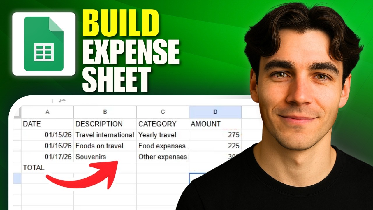 How to Create an Expense Report in Google Sheets (Tutorial 2026)