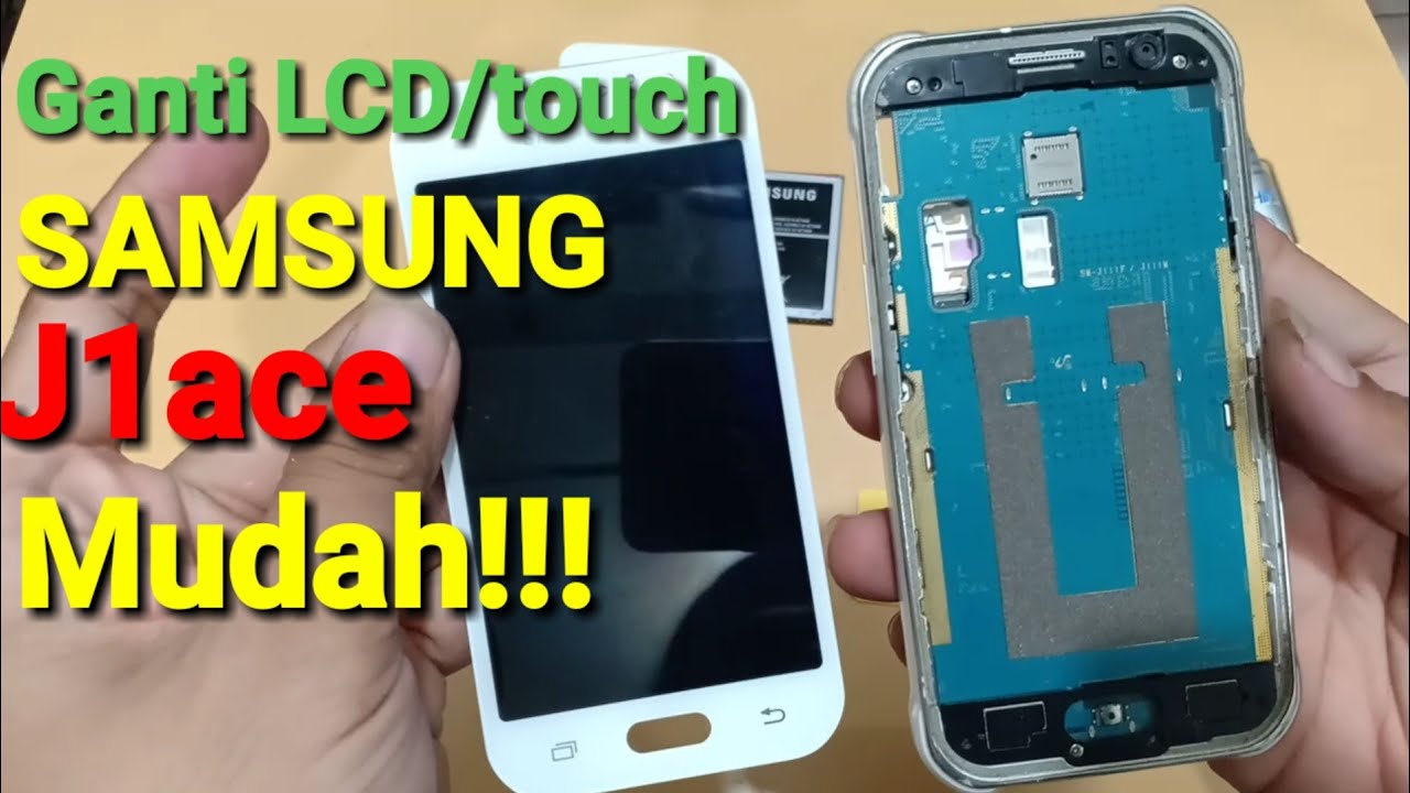 Cara ganti lcd samsung j1ace dengan alat seadanya||mudah!!!