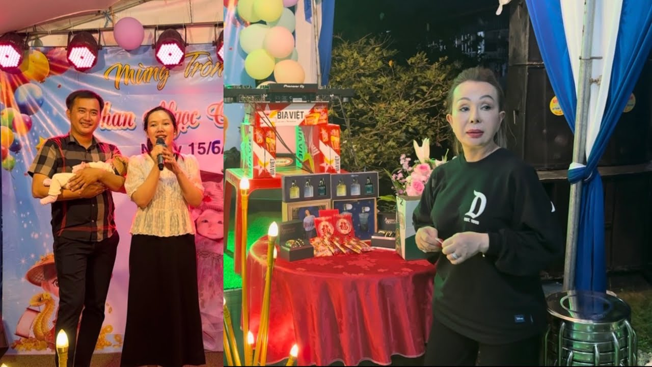 Tiệc Mừng Đầy Tháng Của Bé Cát Tường.Cùng Những Phần Quà May Mắn Đặc Biệt Đến Từ Bà Ngoại Kim Loan