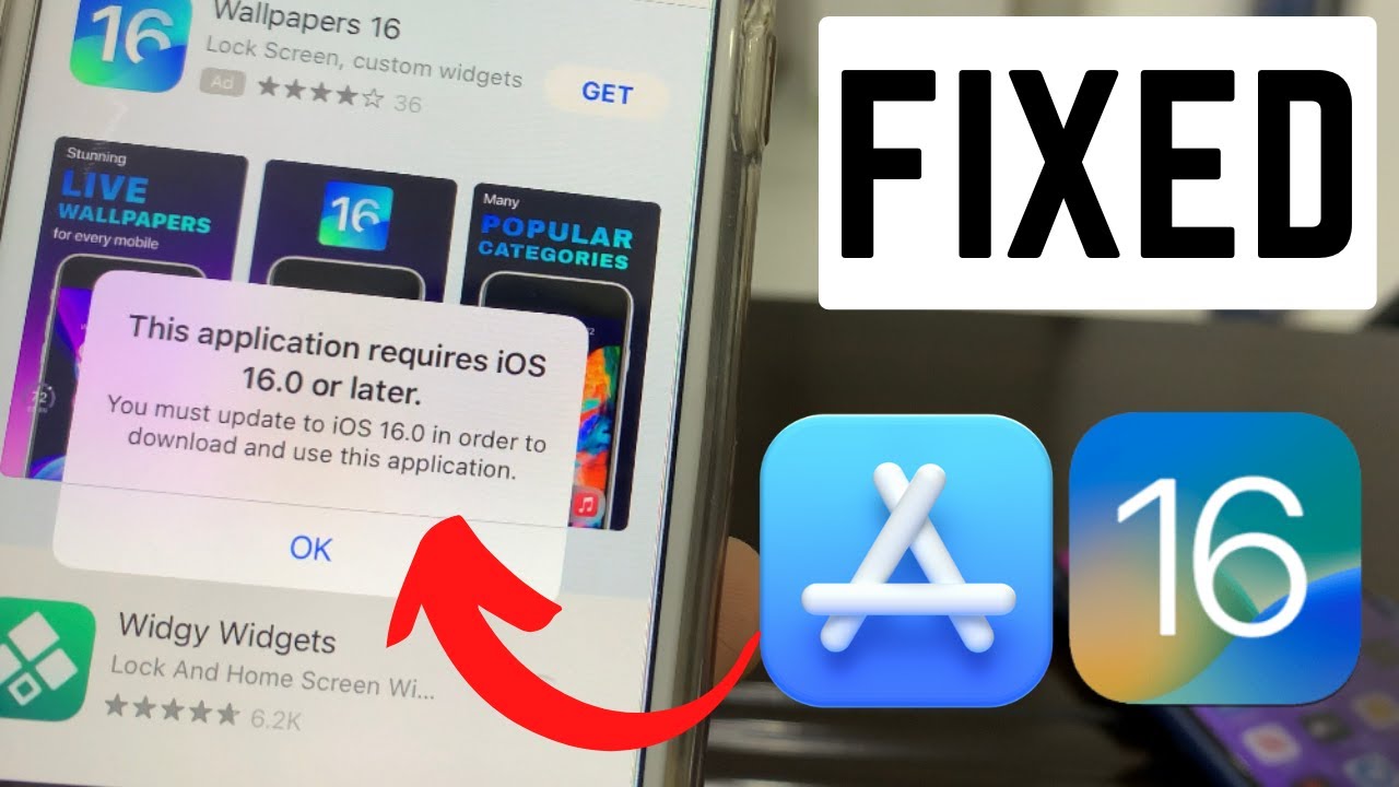Как исправить это приложение Требуется iOS 16.0 или более поздняя версия на iPhone и iPad