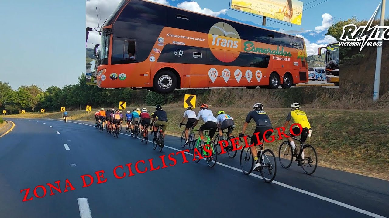 😱☢PELIGRO CICLISTAS🚲 EN LA VIA RESPETA 🚌 TRANSESMERALDAS