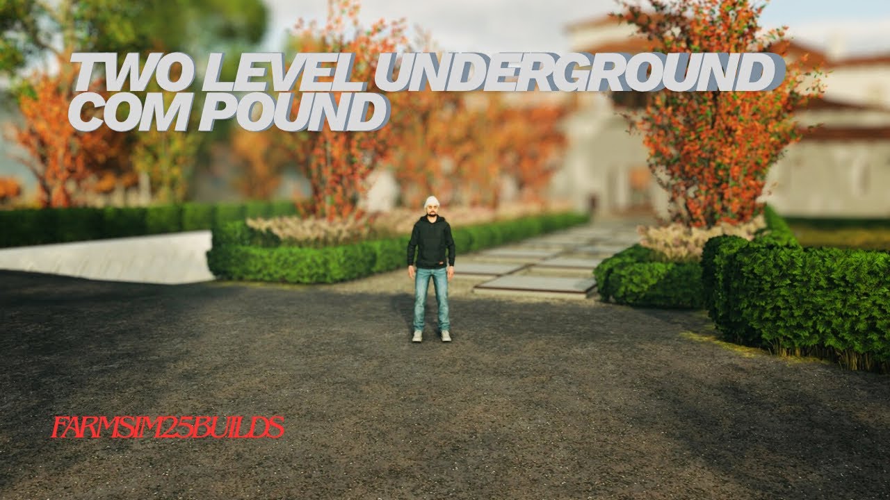 2 LEVEL UNDERGOUND COMPOUND WITH A BAR TUTORIAL - Farming Simulator 25 - Xbox Tutorial