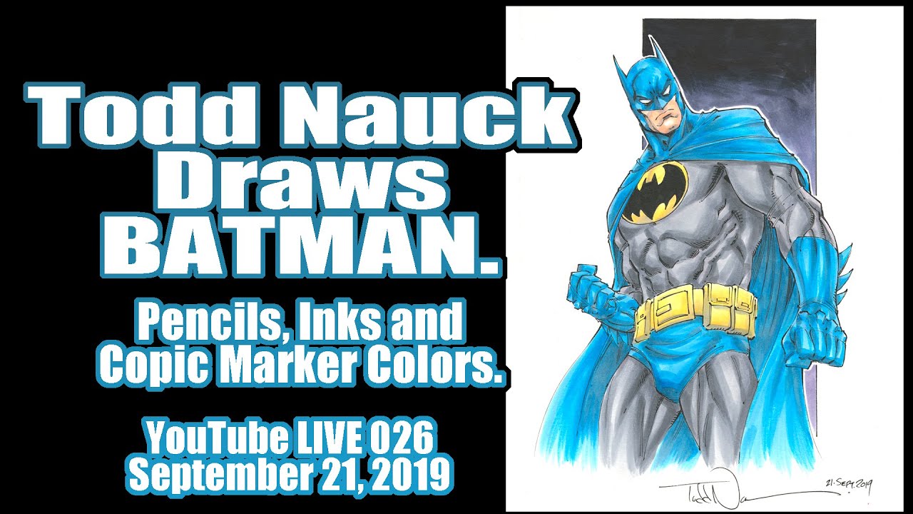 Todd Nauck Art Livestream 026: Drawing BATMAN for his 80th anniversary!