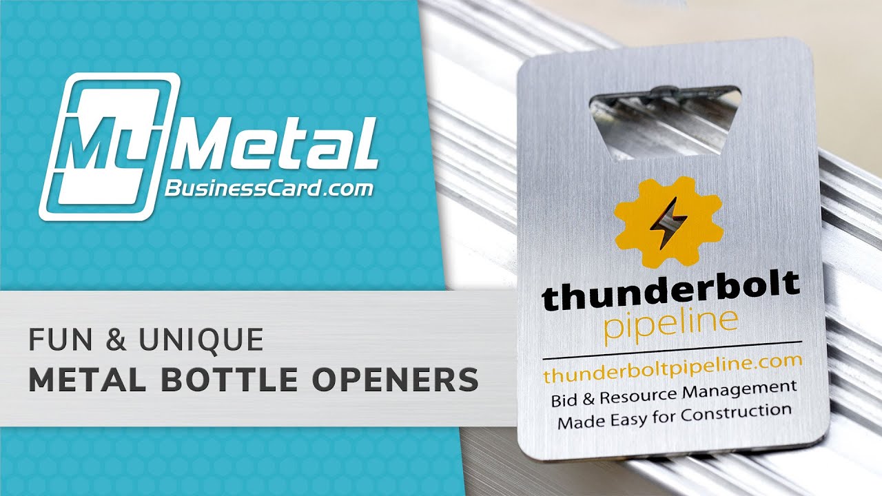 Fun & Unique Metal Bottle Opener Business Cards | My Metal Business Card