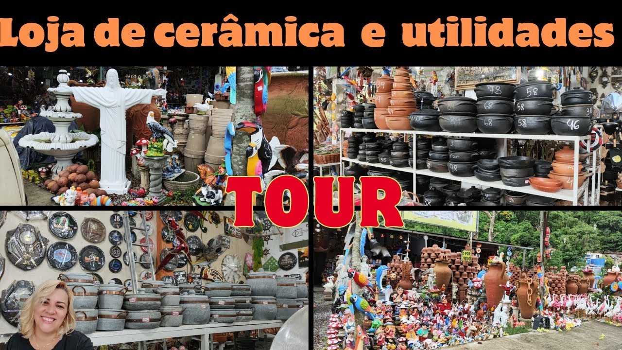 Nunca entrei em  uma loja com tanta variedades de cerâmicas decoração e utilidades para o lar