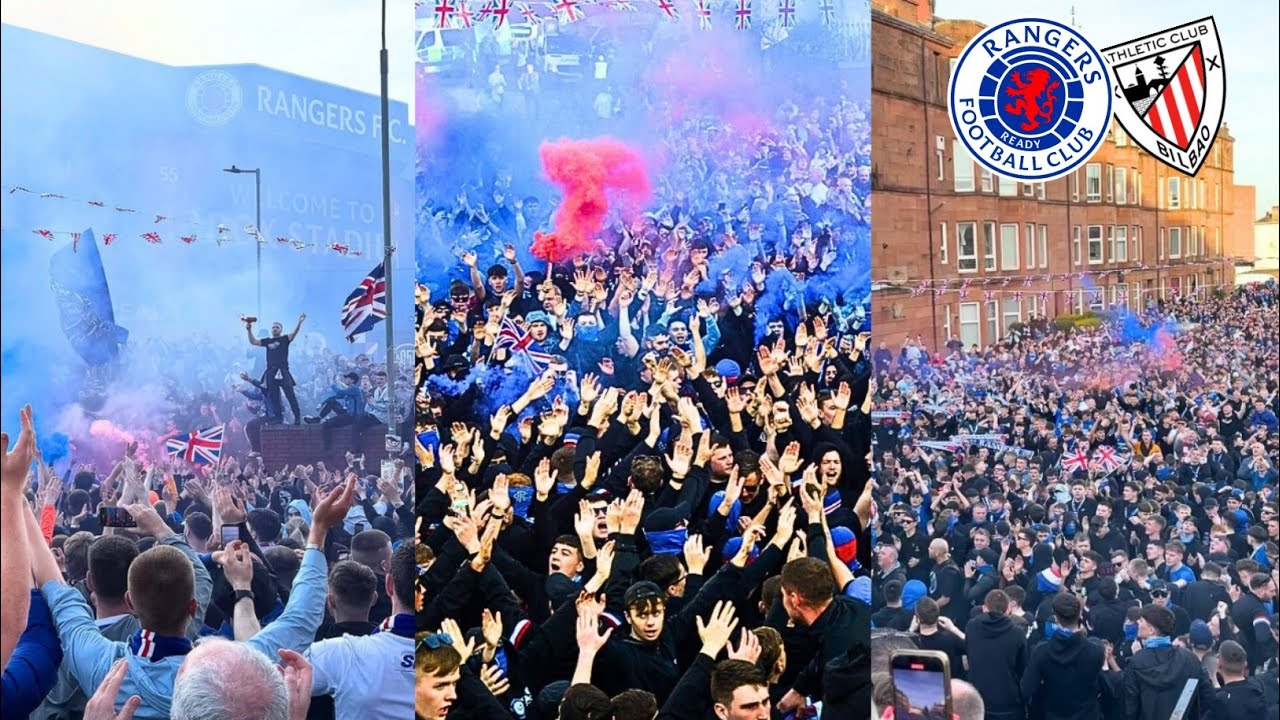 Rangers Fans Send a Loud Message at Ibrox During Bilbao Clash