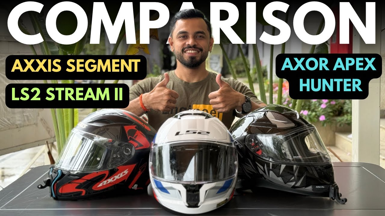 Axor Apex Hunter vs LS2 Stream II vs Axxis Segment – Best Helmet Under ₹7000? 🪖🔥