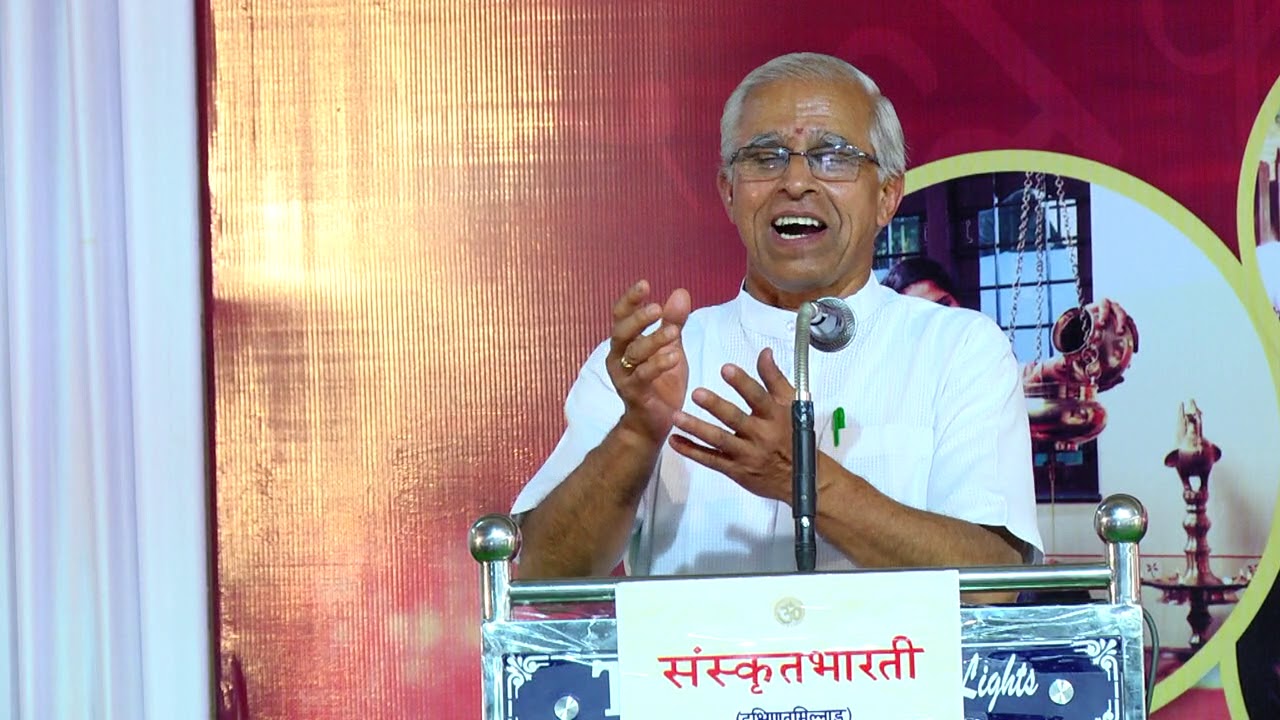 Samskritam purifies and improves us. How? Shri Dinesh Kamat speaks - Part 1