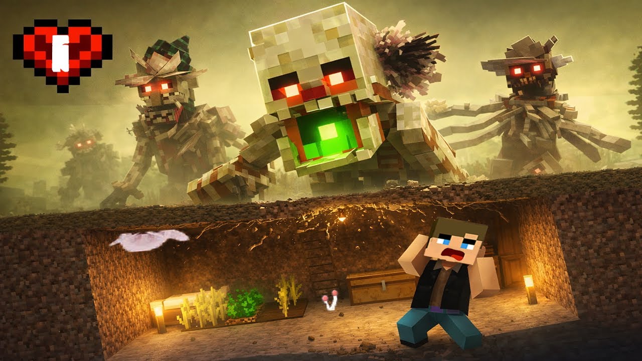 Survivre à une Apocalypse Parasite sur Minecraft en Hardcore...