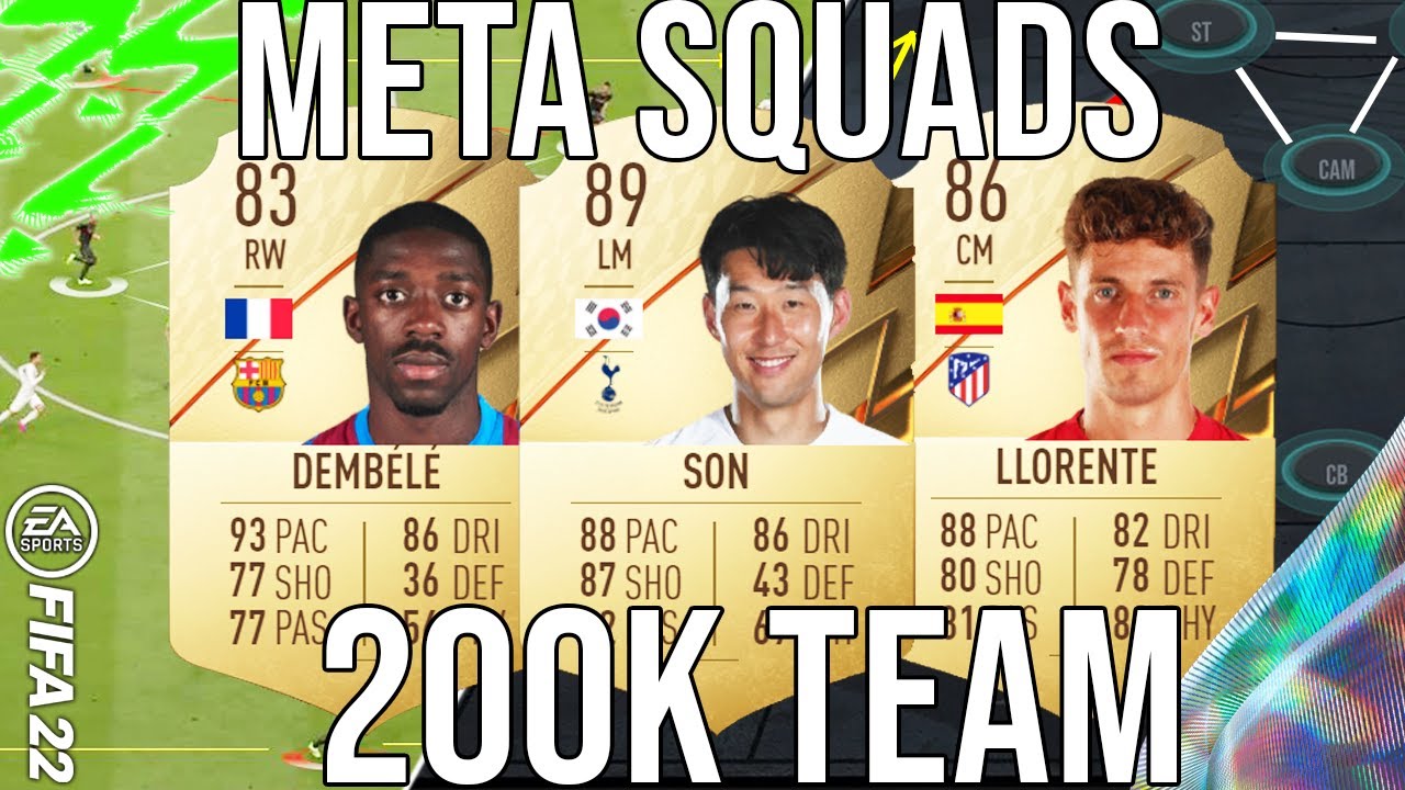 BEST META 200k TEAM HYBRID SQUAD BUILDER TO GET MORE WINS - FIFA 22
