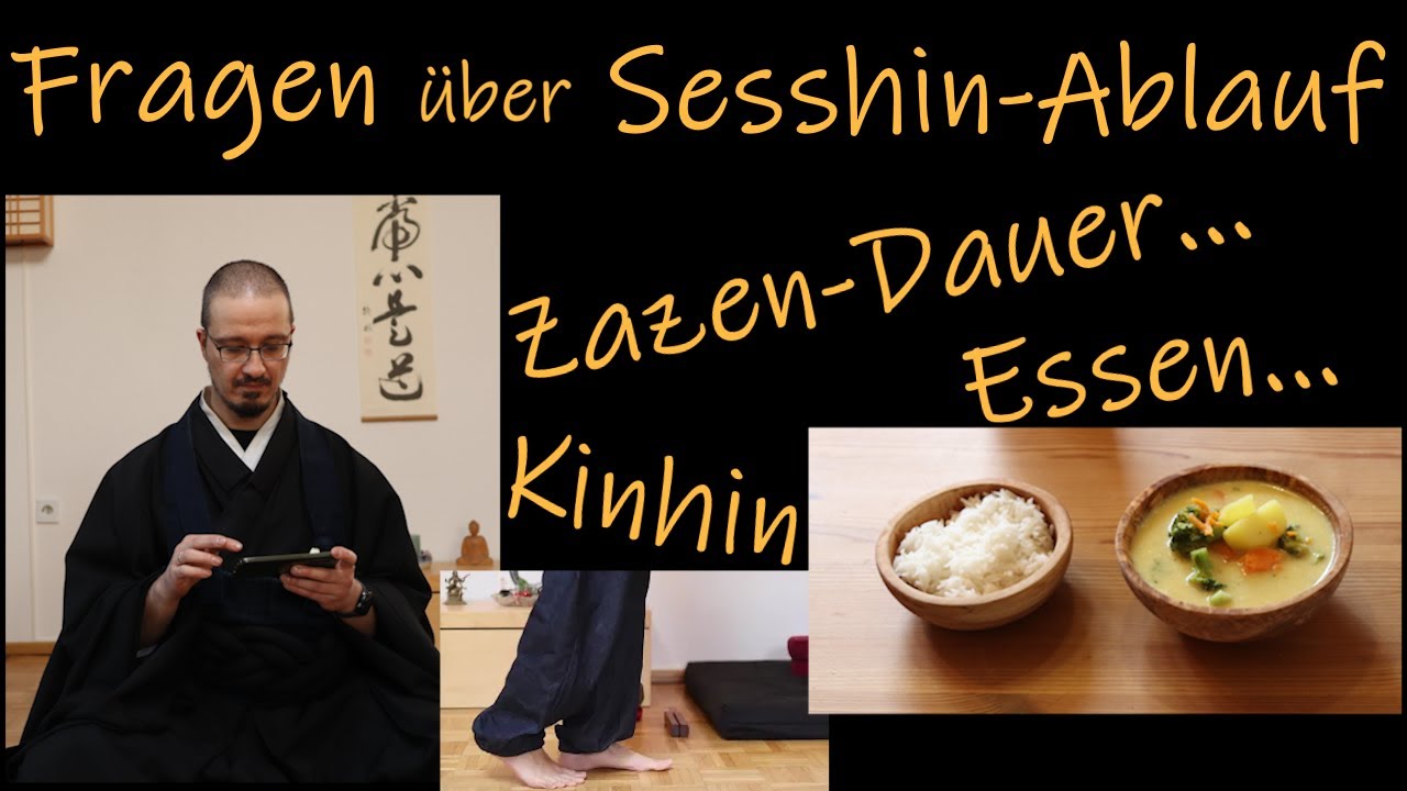 Fragen zu Sesshin: Zazen-Dauer & Kinhin (Soto vs. Rinzai), (vegane) Essens-Wünsche | Mondo-Serie 05