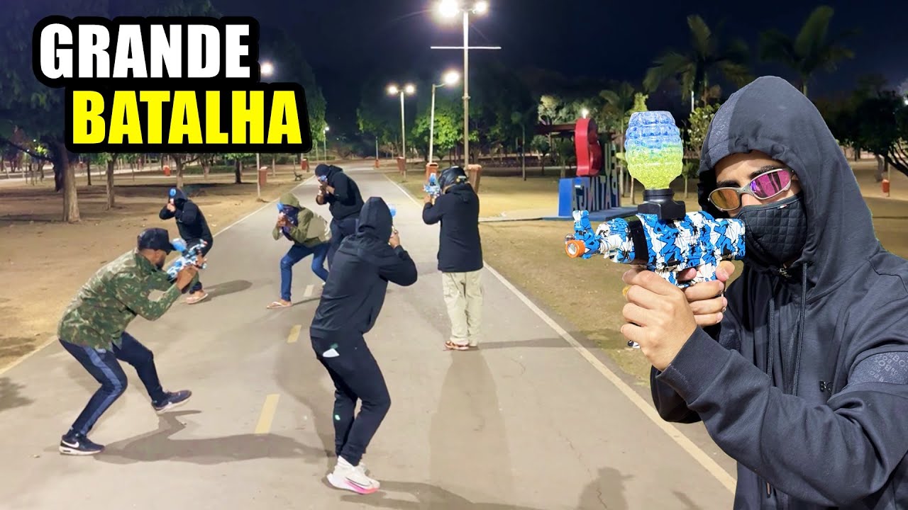 INVADIMOS O PARQUE E A BATALHA PEGOU FOGO ( BATALHA DE GEL )