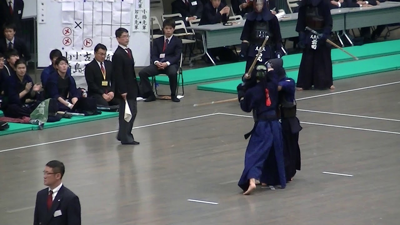 H30関東学生剣道新人戦大会　準々決勝　中央vs大東文化　五将１