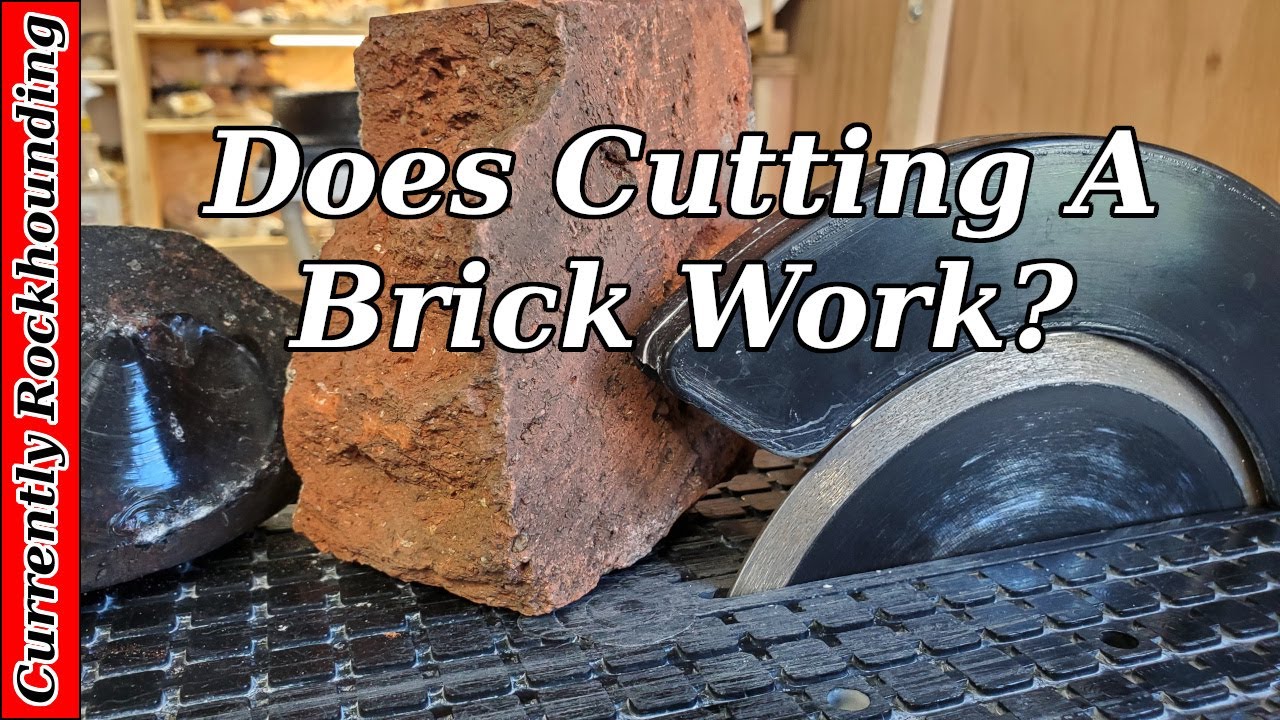 Lapidary Saw Blade Dressing // Does Cutting a Brick Work?