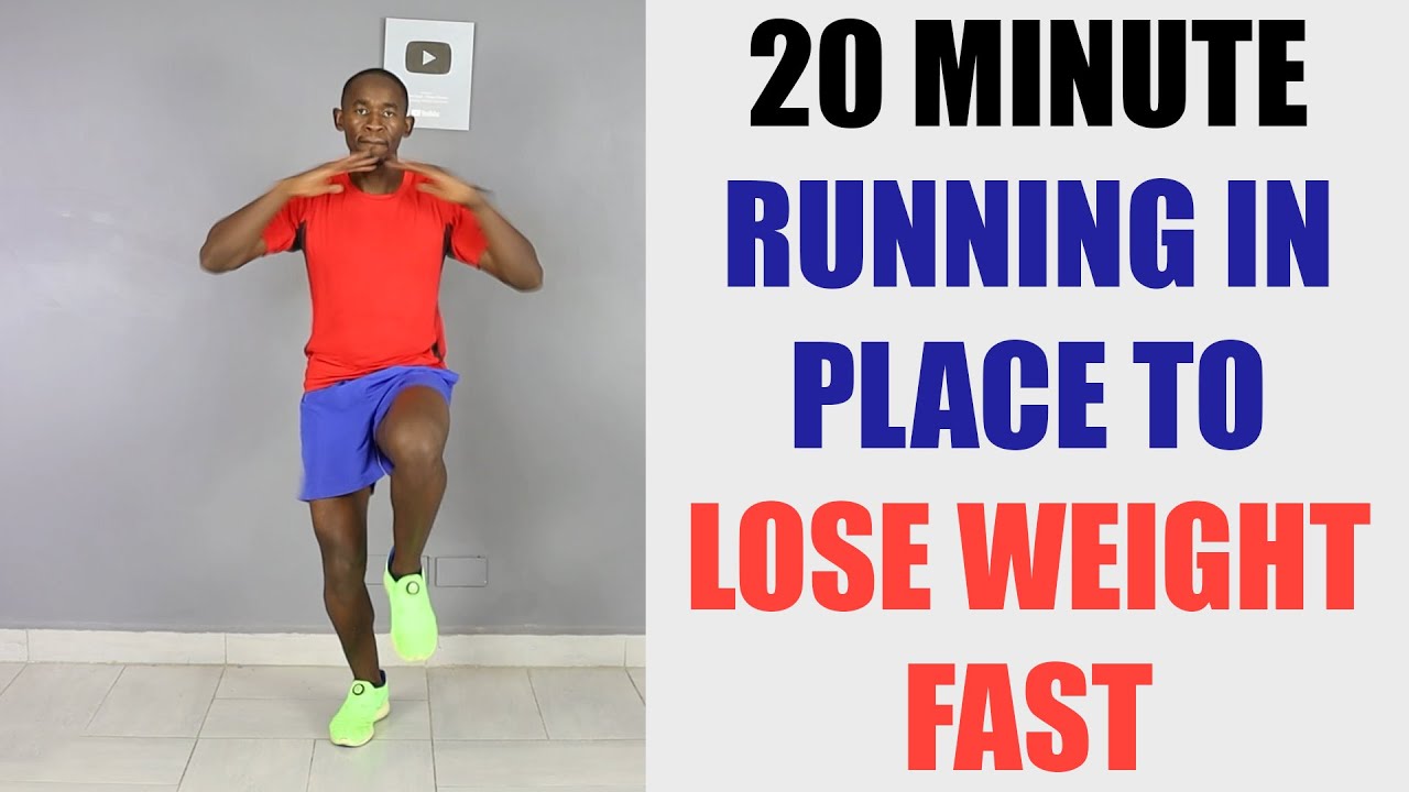 20 Minute Running In Place Workout to Lose Weight Fast 🔥 230 Calories 🔥