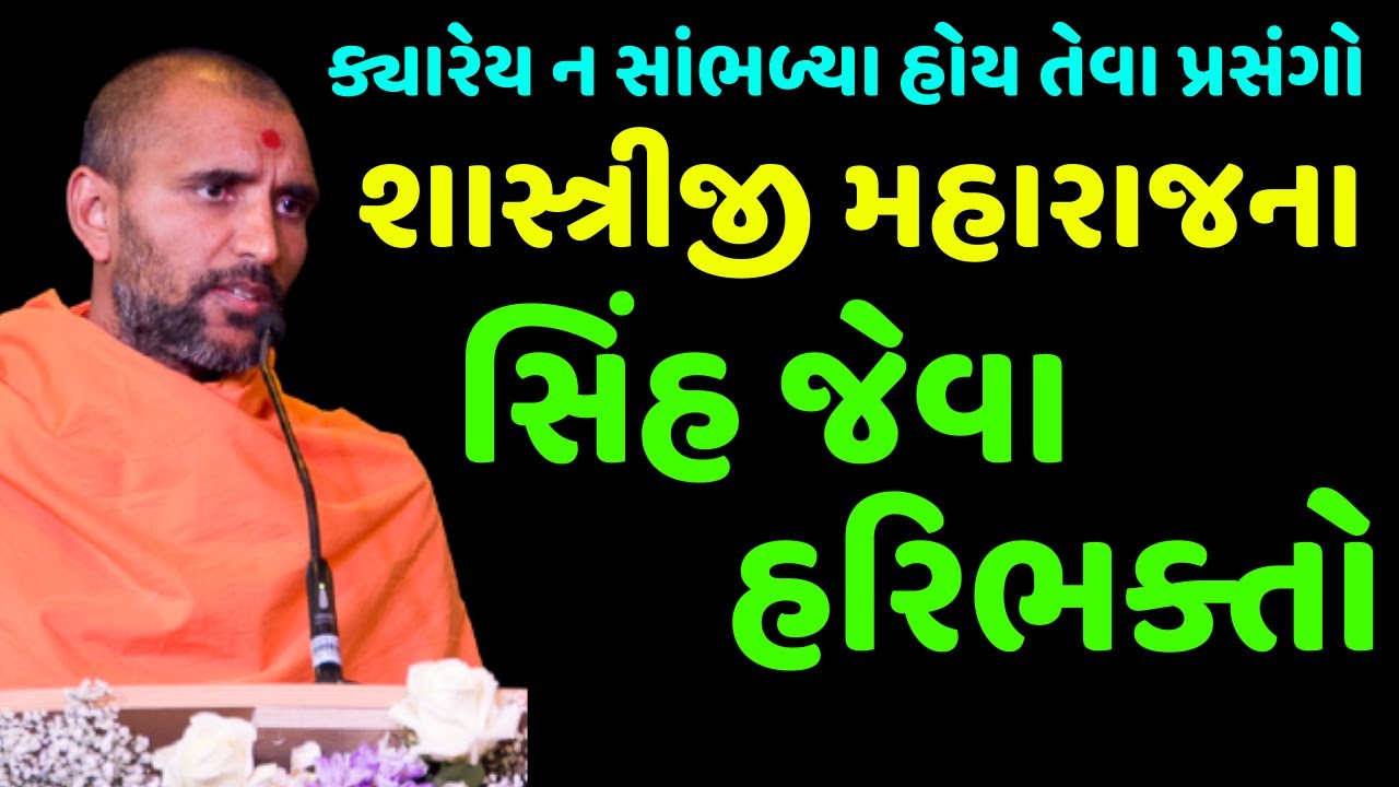 શાસ્ત્રીજી મહારાજના સિંહ જેવા હરિભક્તો | પરમચિંતન સ્વામી | Baps Katha | New Swaminarayan Pravachan